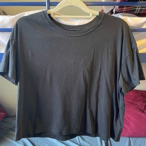 Black crop top